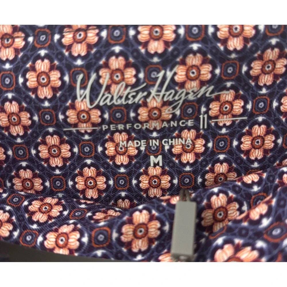 Walter Hagen Womens M P11 17 Sculpt Skort Foulard Ether Navy Peach WGH17460P NWT
